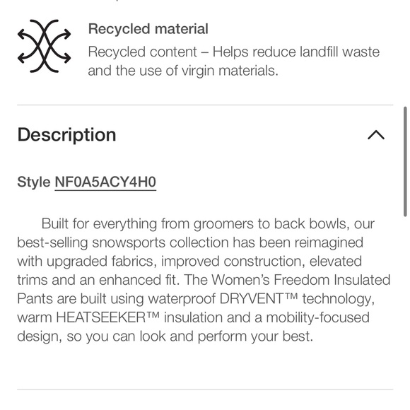 The North Face Freedom Insulated Snow Pants - Picture 5 of 15